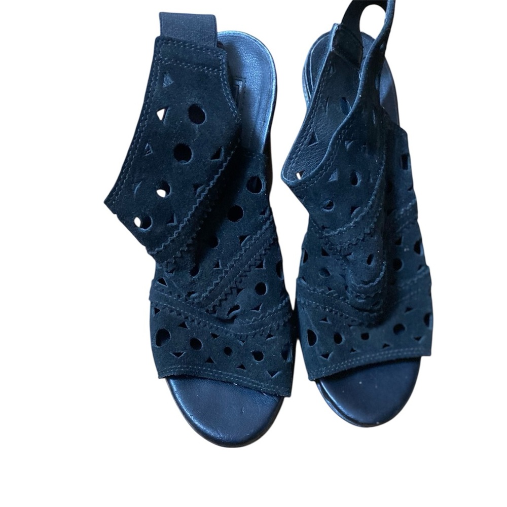 Topshop Black Cutout Sandals